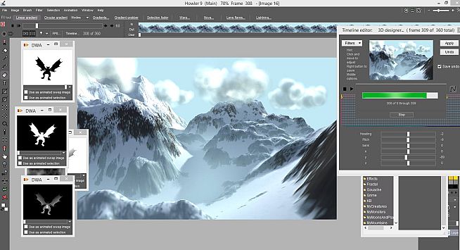 PD Howler 9.6 Digital Painter and Visual FX box