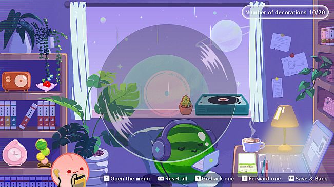 Suika Game Planet Night Chill