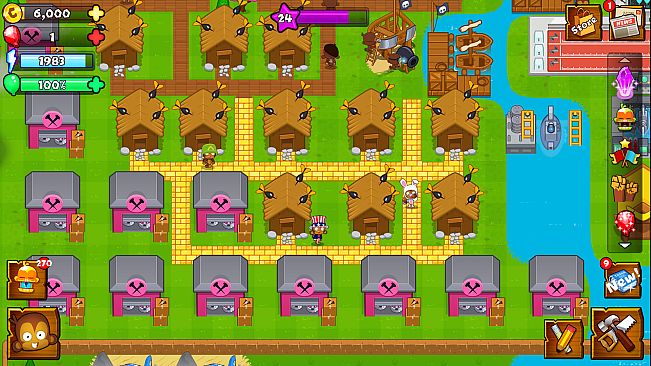 Bloons Monkey City - Gold Path