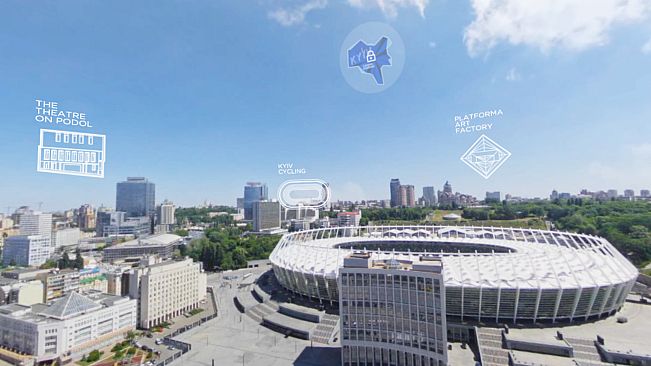 Kyiv: from dusk till dawn with Lenovo Explorer