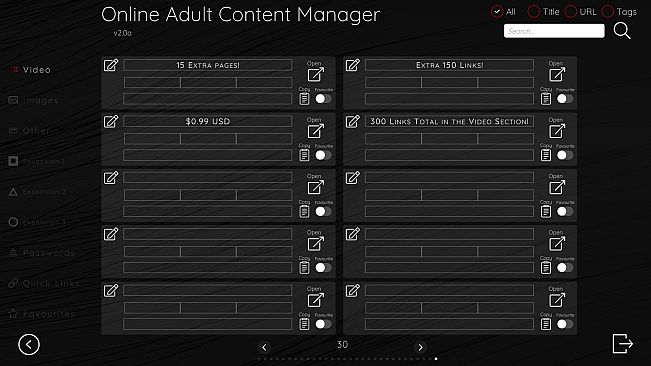 Online Adult Content Manager - Video Links Extension