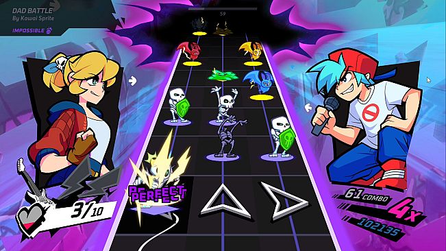 Rift of the NecroDancer - Friday Night Funkin' - "Dad Battle" - Kawai Sprite