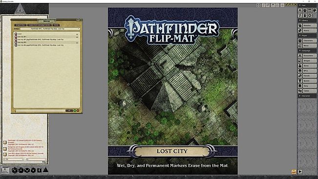 Fantasy Grounds - Pathfinder RPG - Pathfinder Flip-Mat - Lost City