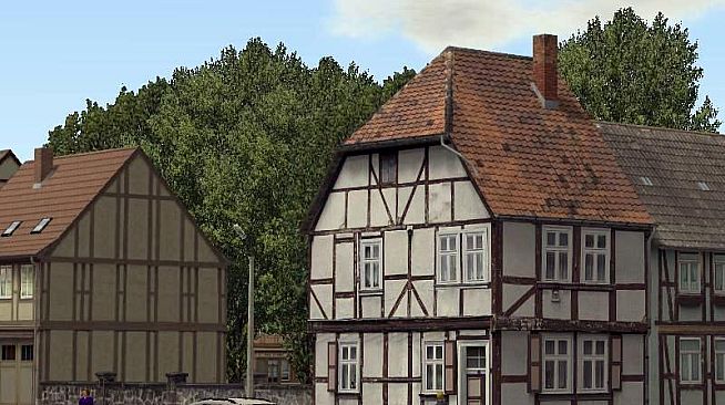 Modellset 1 - Bahnhof, Häuser, Scheunen