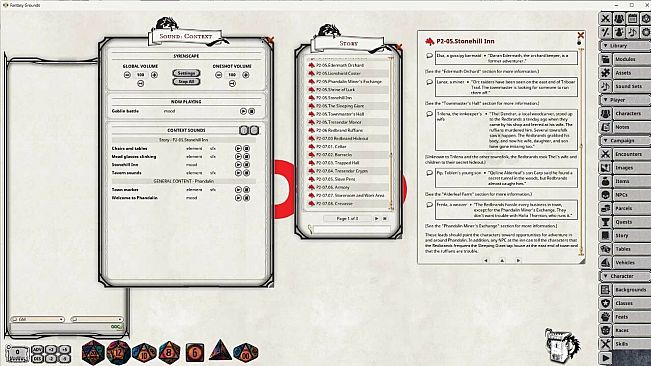 Fantasy Grounds - D&D Lost Mine of Phandelver - Syrinscape Sound Link Pack