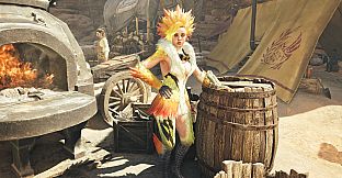 Monster Hunter Wilds - Gemma Outfit: Redveil Seikret Dress