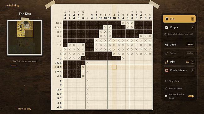 The Restoration Studio: Masterpiece Nonograms