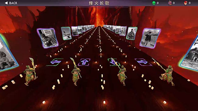 关二爷举起大刀砍向鬼子