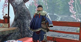 Monster Hunter Rise - "Kamura Cloak Garb" Hunter layered armor piece