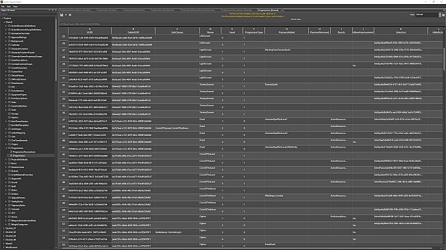 Baldur's Gate 3 Toolkit Data
