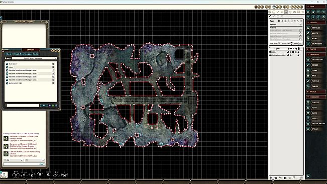 Fantasy Grounds - Pathfinder 2 RPG - Flip-Mat: Deadly Mines Multi-Pack
