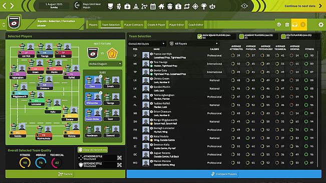 Rugby Union Team Manager 4