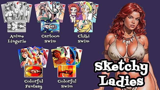 AI Solitaire - Sketchy Ladies