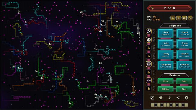 Auto Snakes in Outer Space