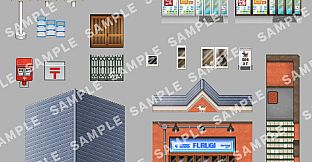 RPG Maker MV - SERIALGAMES LivingGoodCity Tileset - Local Shops Set