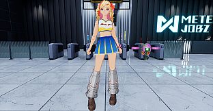 "Cheerleader" Costume in 2 Color Varieties