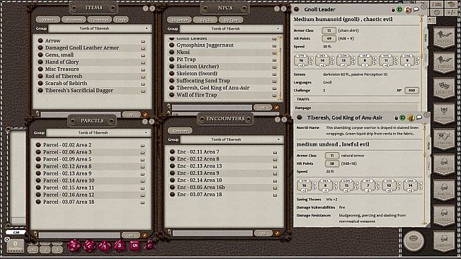 Fantasy Grounds - Tomb of Tiberesh (5E)