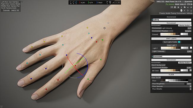 HAELE 3D - Hand Poses Lite - Drawing References