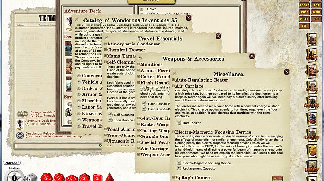 Fantasy Grounds - Deadlands: The 1880 Smith & Robards Catalog