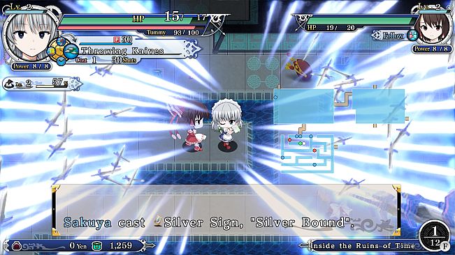 Side story & Player character "Sakuya Izayoi"  (Touhou Genso Wanderer -Reloaded-)