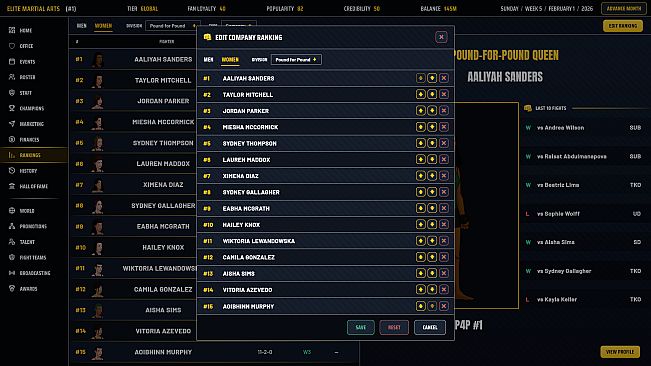 MMA Sim King
