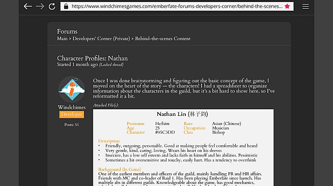 Emberfate: Tempest of Elements - Behind-the-Scenes Booklet