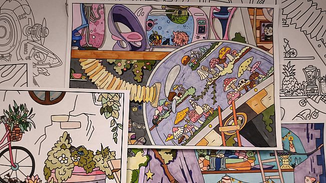 FIND KITTENS 9: Aliens - Coloring Book