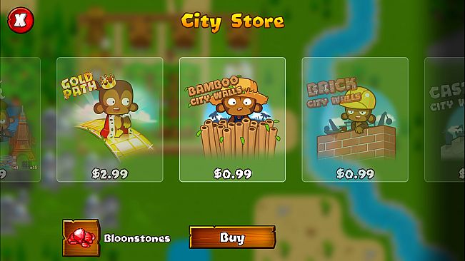 Bloons Monkey City - Bamboo City Walls