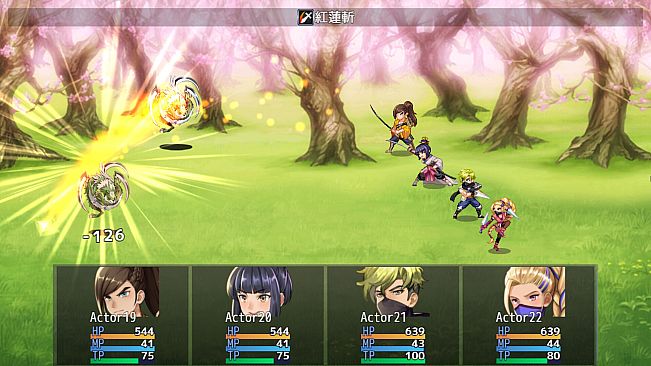 RPG Maker MV - Animation Battler Material Collection Samurai and Ninja Set