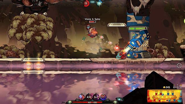 Vinnie and Spike - Awesomenauts Character