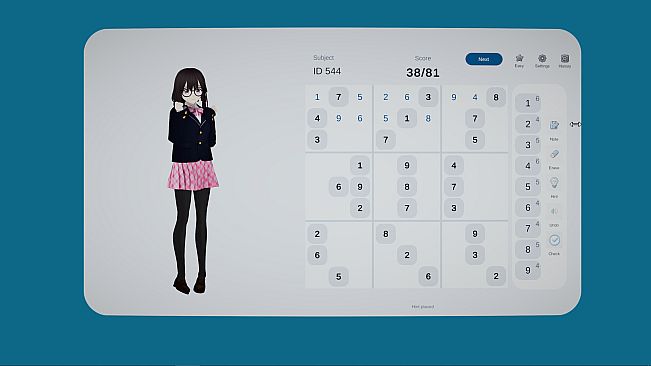 No Cute Girl Can Stop My Sudoku
