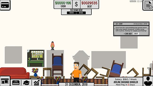 Life and Debt: A Real Life Simulator
