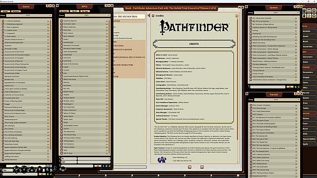 Fantasy Grounds - Pathfinder RPG - Council of Thieves Adventure Path (2 of 6) - The Sixfold Trial