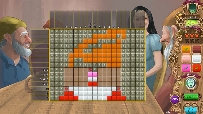 Fables Mosaic: Snow White and the Seven Dwarfs