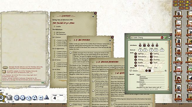Fantasy Grounds - Daring Tales of Adventure 04: The Talons of LoPeng (Savage Worlds)