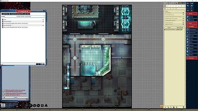 Fantasy Grounds - Starfinder RPG - FlipMat - Giant Starship