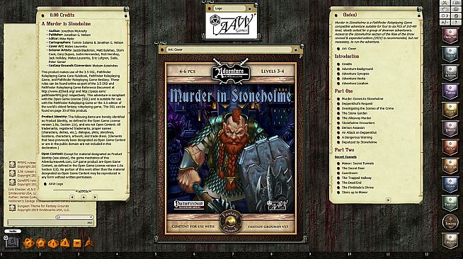 Fantasy Grounds - U02 A Murder in Stoneholme (5E)