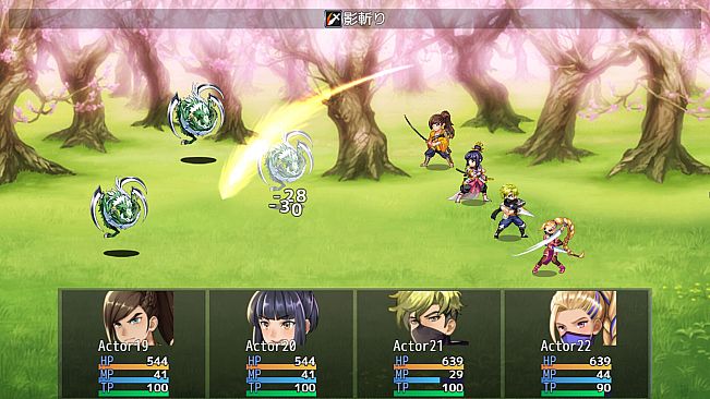 RPG Maker MZ - Animation Battler Material Collection Samurai and Ninja Set