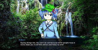 Sakuya Izayoi Gives You Advice And Dabs: Nitori Kawashiro Offers You Advice In Exchange For Cucumbers And Eats The Cucumbers