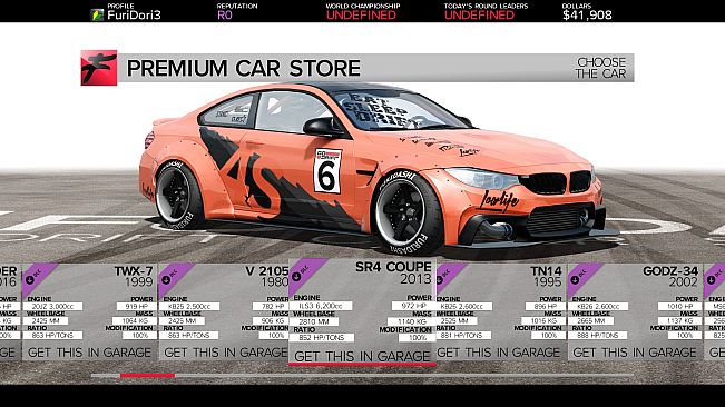 FURIDASHI - PREMIUM CAR: 2013 SR4 COUPE