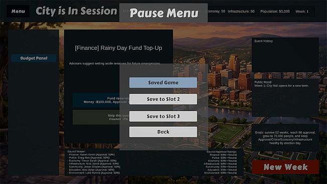 Mayor: City in Session