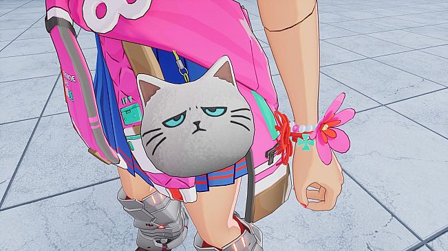 FULL METAL SCHOOLGIRL - Accessory: "White Angry Cat"