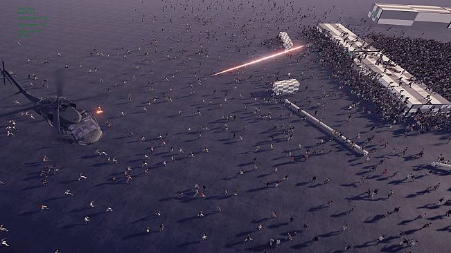 Minigun VS Swarms of the Zombie Apocalypse Simulator