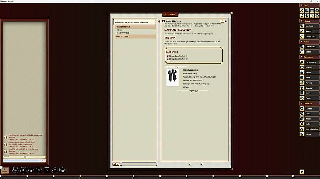 Fantasy Grounds - Starfinder RPG - Starfinder Flip-Mat - Basic Starfield
