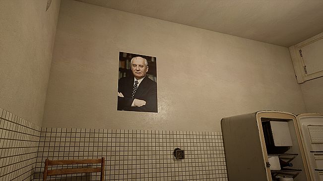 Russian Train Trip 3 - Gorbachev's posters in the apartment