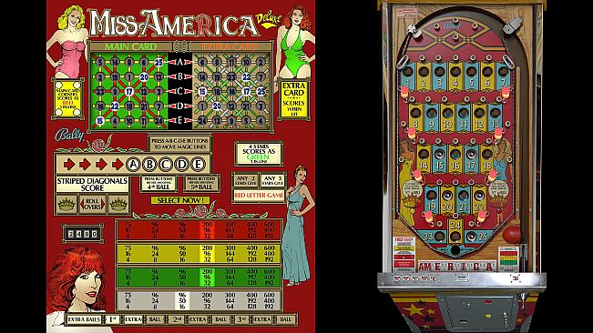 Bingo Pinball Gameroom - Bally Miss America Deluxe