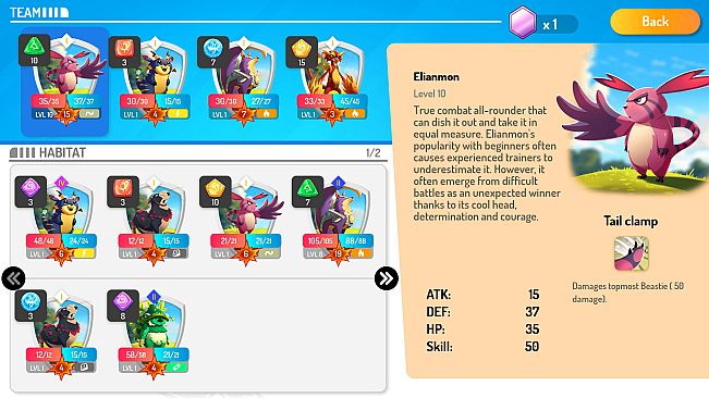 Beasties - Monster Trainer Puzzle RPG