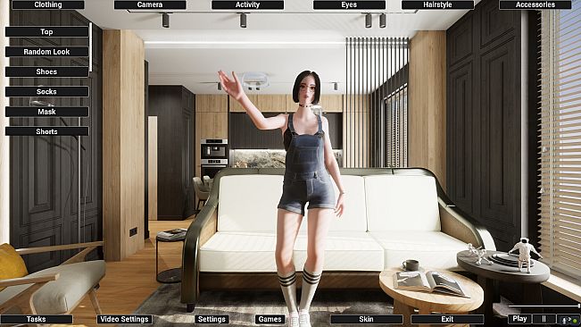 Virtual Girlfriend Lia - Overalls