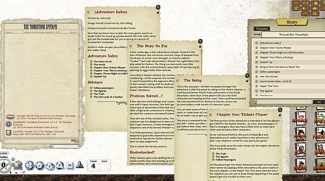 Fantasy Grounds - Deadlands Reloaded: OneSheet Adventure PAK (Savage Worlds)