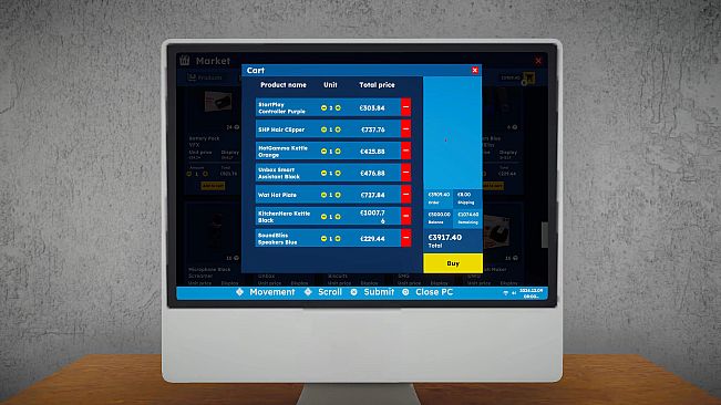 Electronics Supermarket Simulator